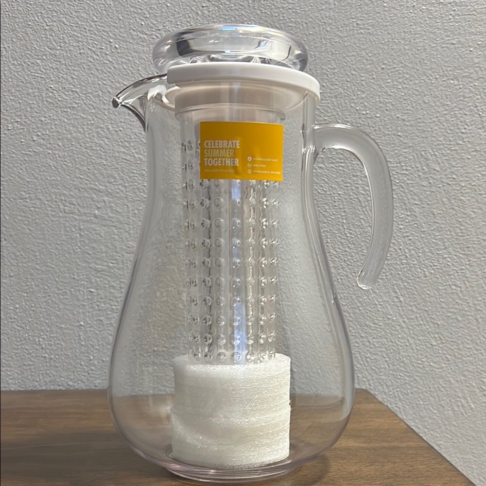 Clear Infuser Plastic Pitcher - NEW!